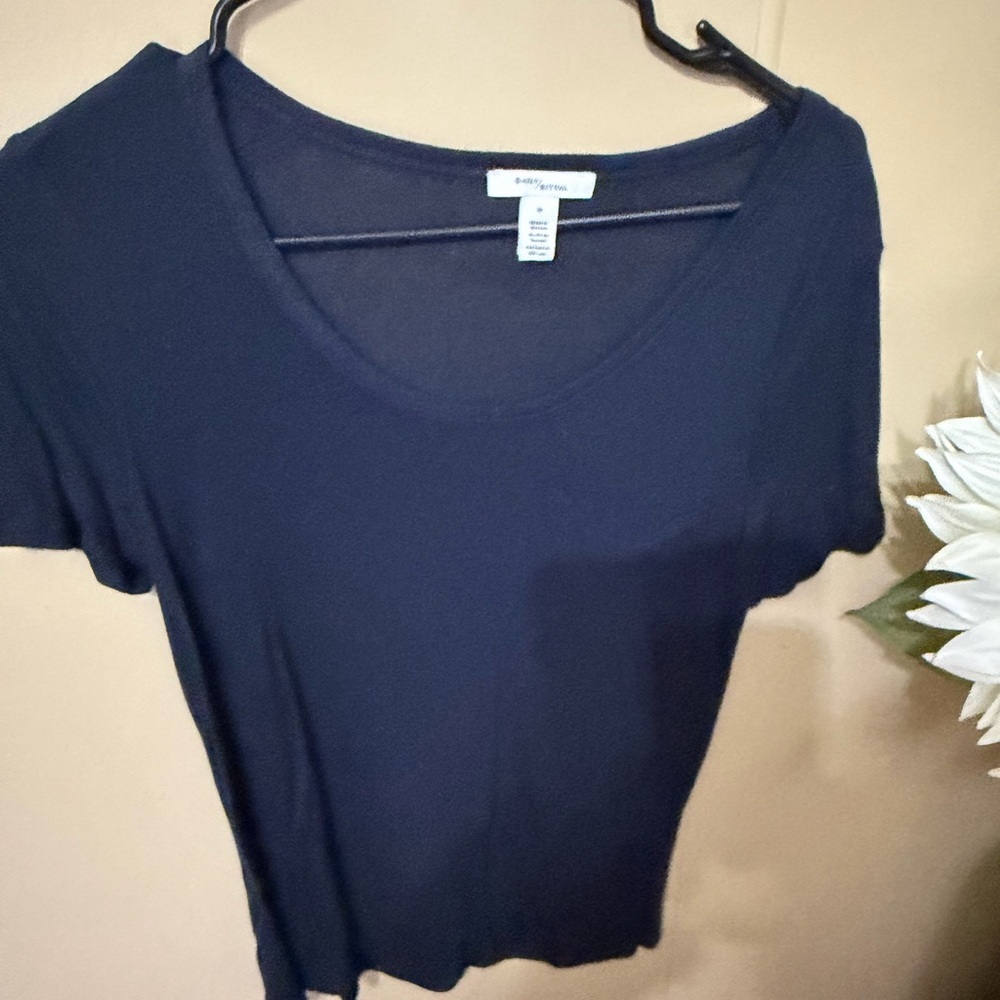 Brandy Melville Dark Blue Short Sleeve Tee